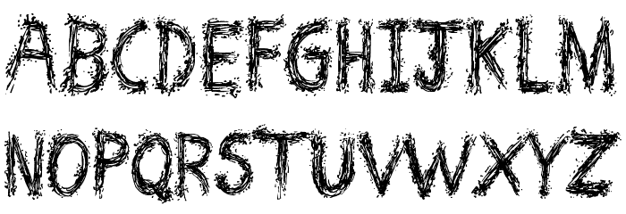 Spray Break Font LOWERCASE