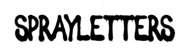 Spray Letters  Free Fonts Download