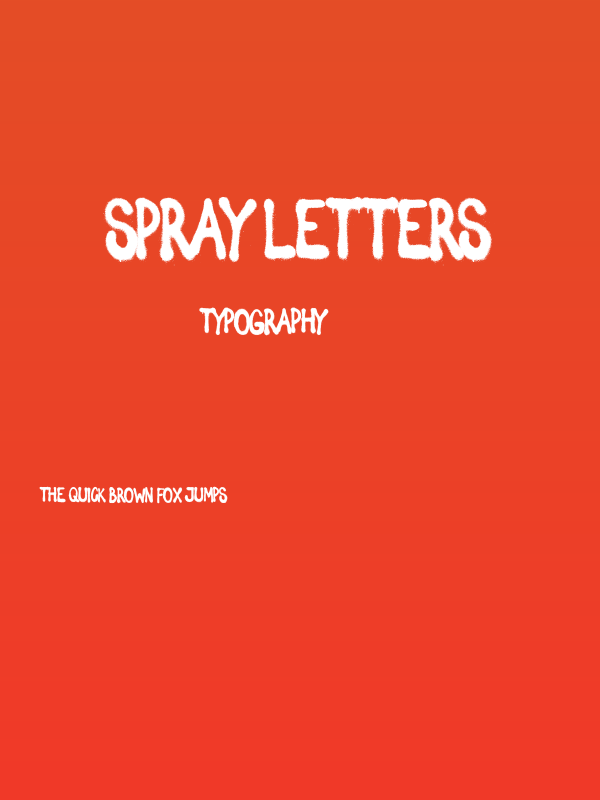 Spray Letters Poster