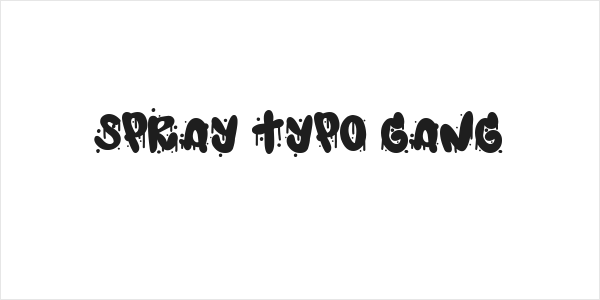 Spray Typo Gang Logo