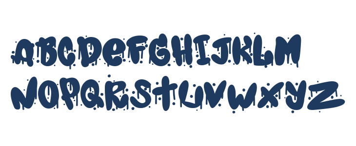 Spray Typo Gang Lowercase