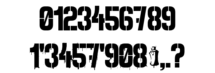 Spray.ME Regular Font OTHER CHARS