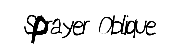 Sprayer Oblique  免费字体下载
