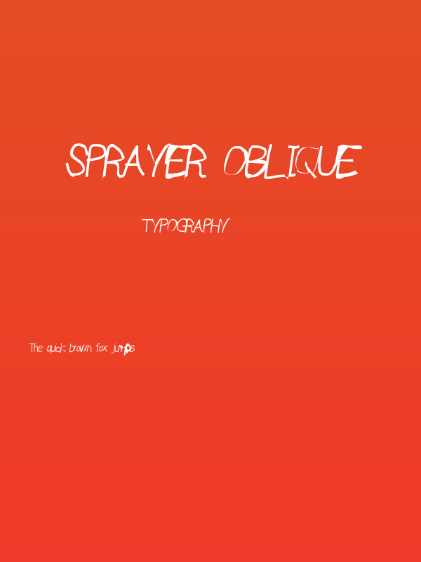 Sprayer Oblique Poster