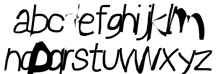 Sprayer Oblique Font LOWERCASE
