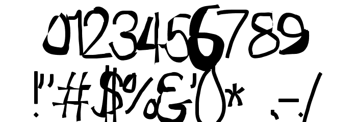 Sprayer Font OTHER CHARS