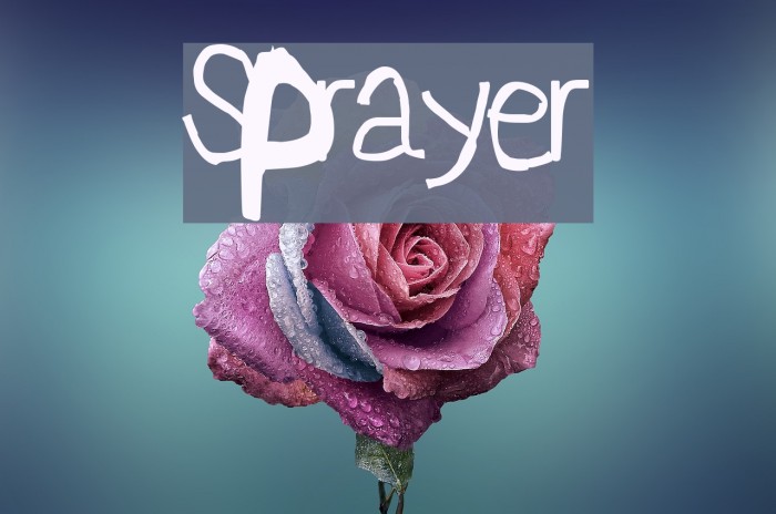 Sprayer Font examples