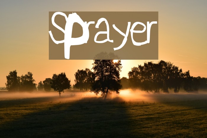Sprayer Font examples