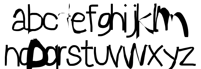Sprayer Font LOWERCASE