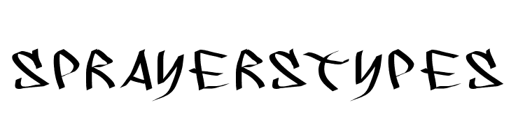 SprayersTypes  Fuentes Gratis Descargar