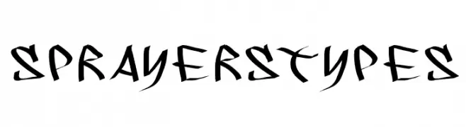 SprayersTypes  Descarca Fonturi Gratis