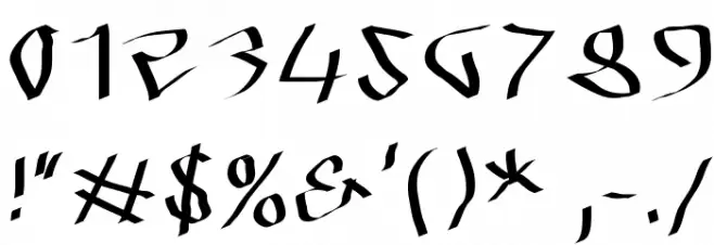 SprayersTypes Font OTHER CHARS