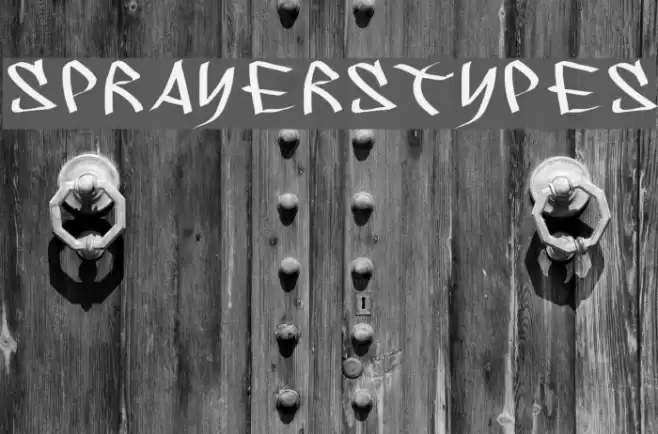 SprayersTypes Font examples