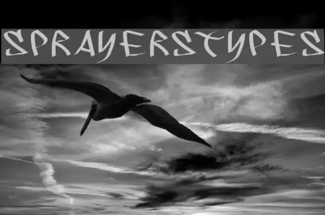 SprayersTypes Font examples