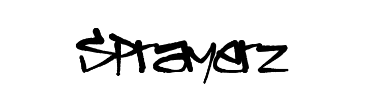 Sprayerz  フリーフォントのダウンロード