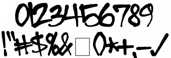 Sprayerz Font OTHER CHARS