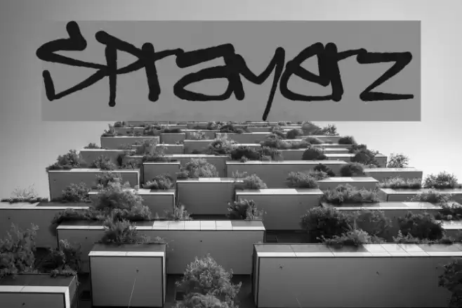 Sprayerz Font examples