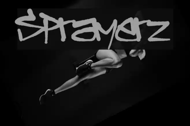 Sprayerz Font examples