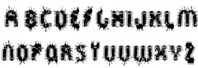 Spräckaren Шрифта ВЕРХНИЙ