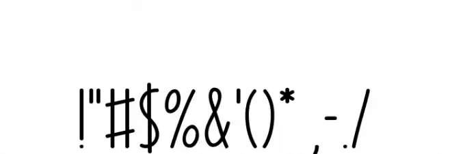 Spread Beauty Font OTHER CHARS