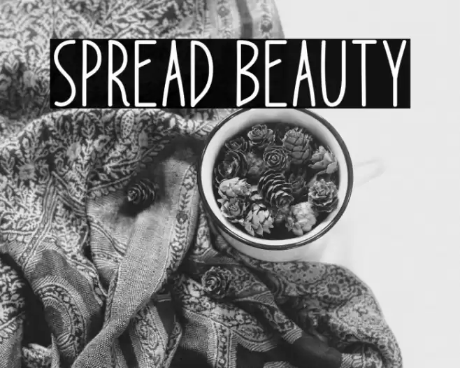 Spread Beauty Font examples