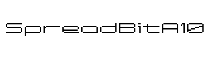 SpreadBitA10  フリーフォントのダウンロード