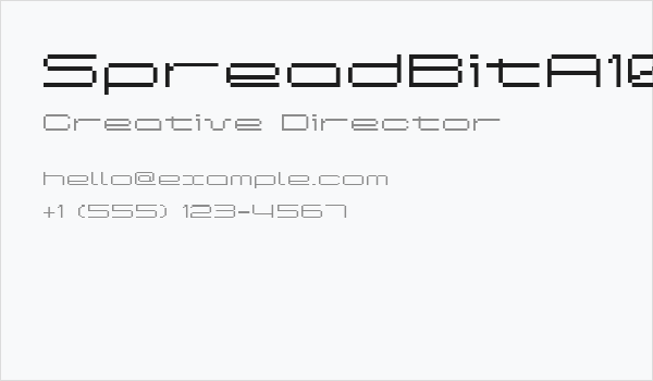 SpreadBitA10 Business Card