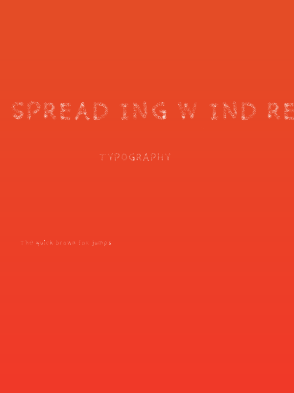 Spreading Wind Regular Poster