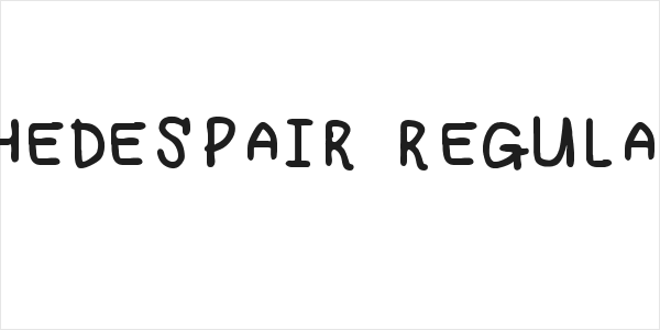 Spreadthedespair Regular Fonty Logo