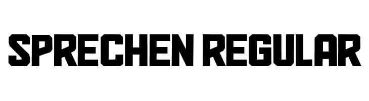 Sprechen Regular  font caratteri gratis