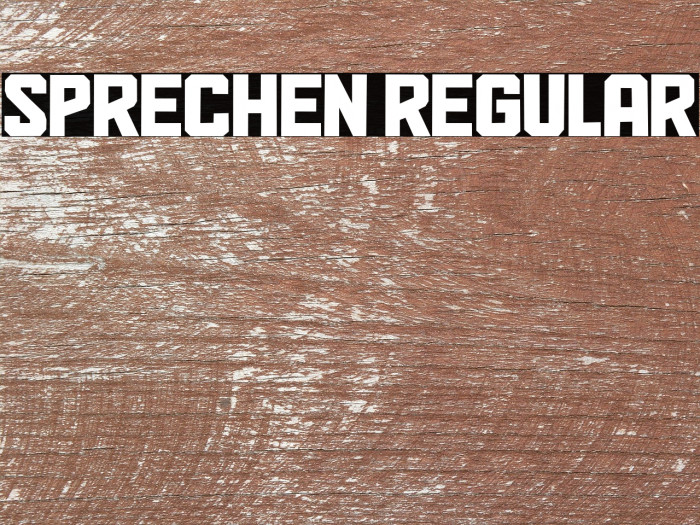 Sprechen Regular Example 2