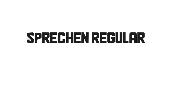 Sprechen Regular Logo