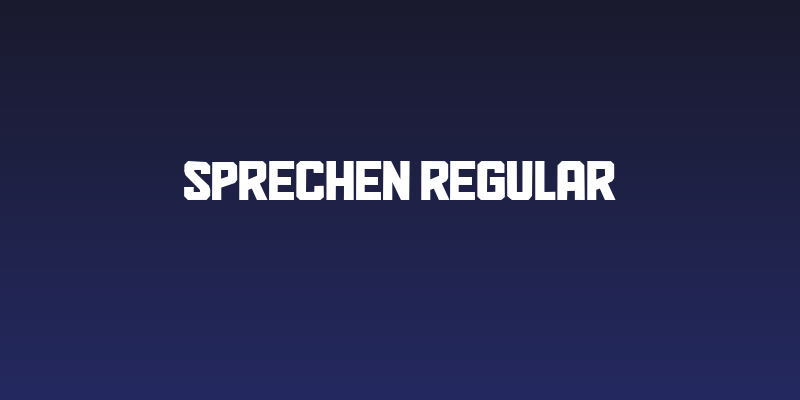 Sprechen Regular Social Header