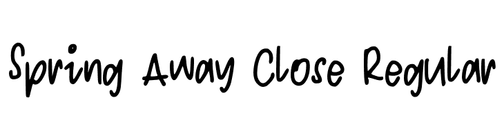 Spring Away Close Regular Font