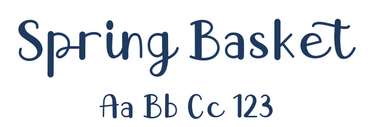 Spring Basket Font Preview