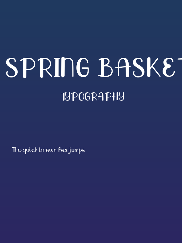 Spring Basket Poster