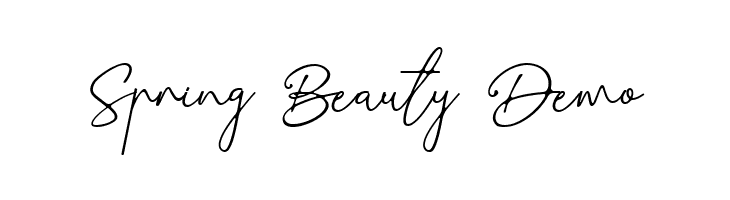Spring Beauty Demo  免费字体下载