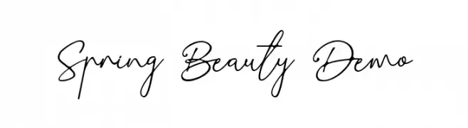 Spring Beauty Demo फ़ॉन्ट