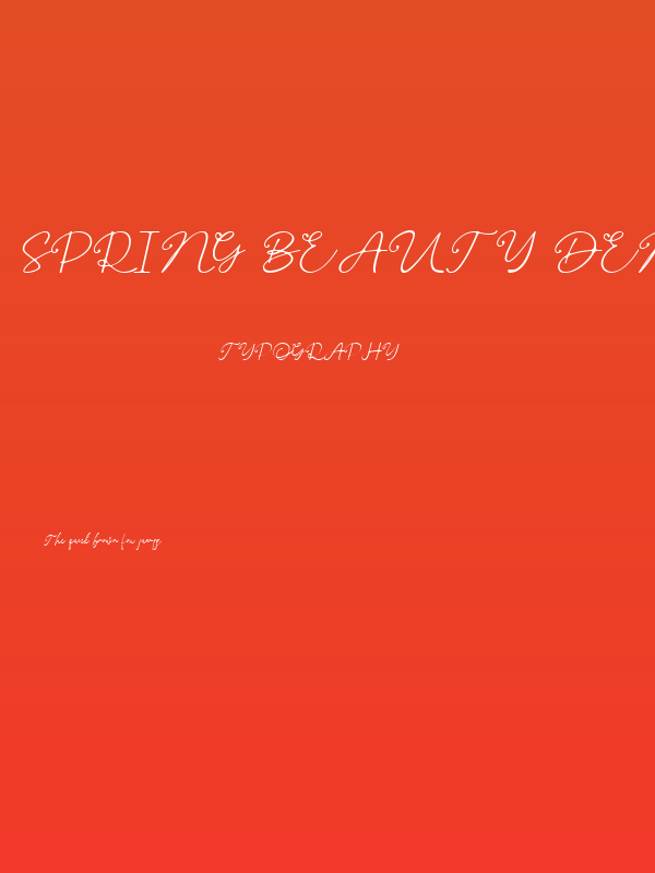 Spring Beauty Demo Poster