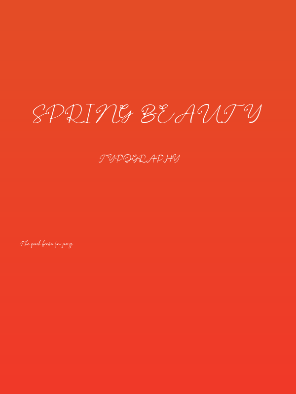 Spring Beauty Poster