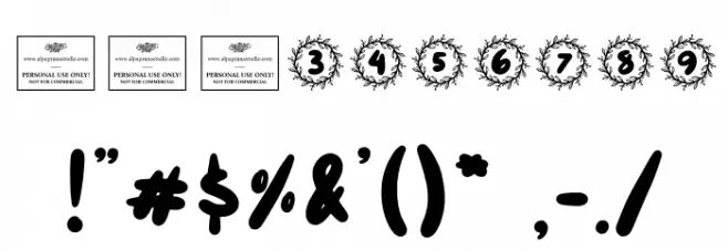 Spring Break Font OTHER CHARS