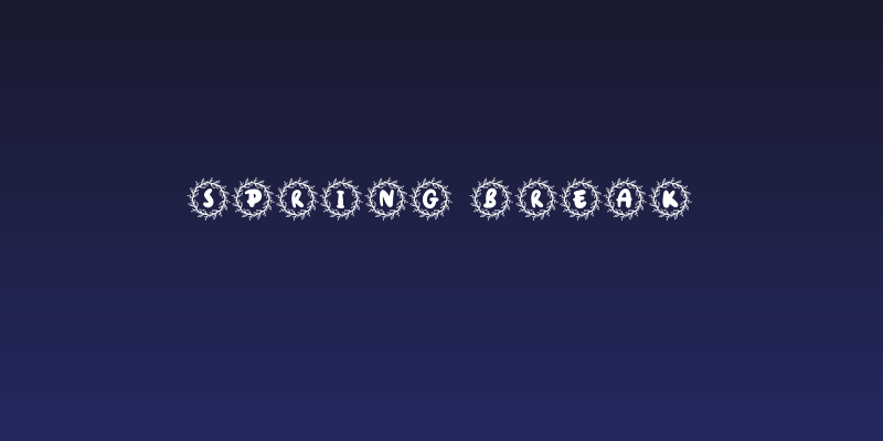 Spring Break Social Header