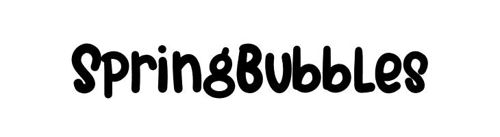 Spring Bubbles  Descarca Fonturi Gratis