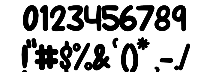 Spring Bubbles Font OTHER CHARS