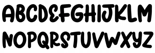 Spring Bubbles Font Litere mari