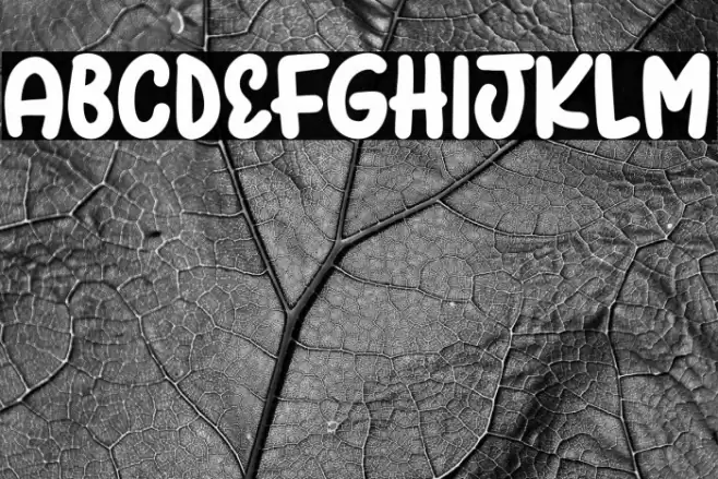 Spring Bubbles Font examples