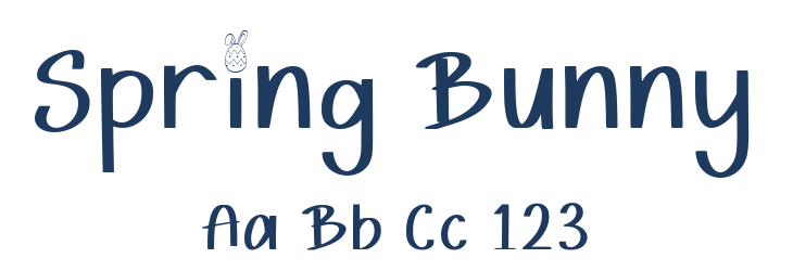 Spring Bunny Font Preview