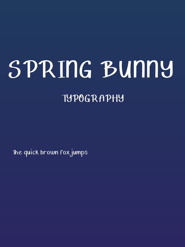 Spring Bunny Poster