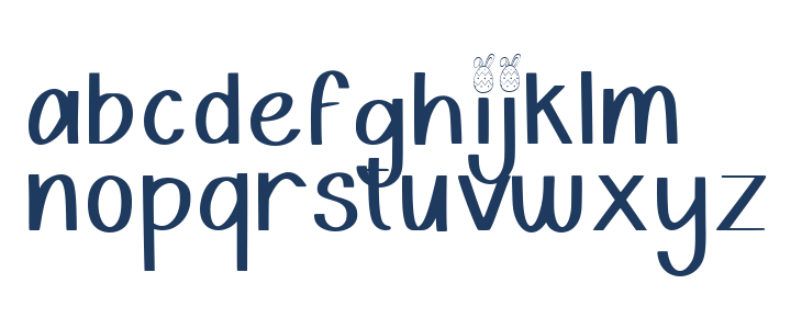 Spring Bunny Lowercase