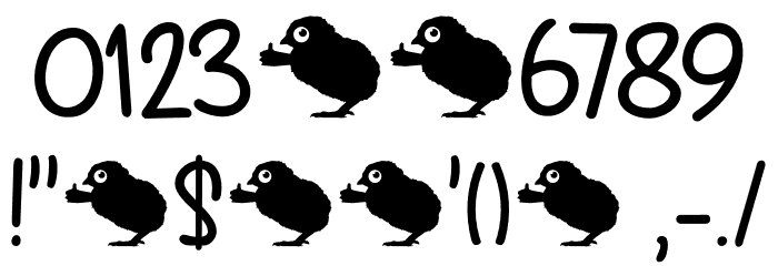 Spring Chicken DEMO Regular Font OTHER CHARS